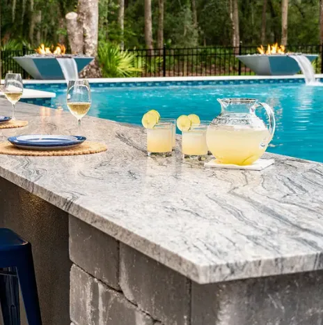 Black Decorative Corten Steel Gas Waterfall Fire Pit