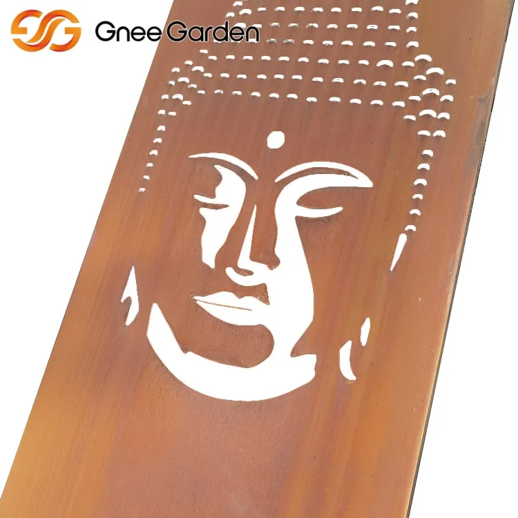 Ekrany ogrodowe Corten Buddha prywatności