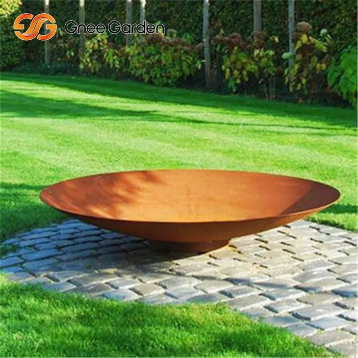 Corten Industrial Pit Grill Funkcja podwójna