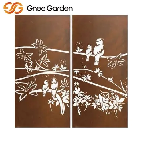 Corten Garden Dekoracyjne ekrany wizerunku ptaków