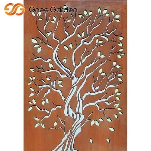 Corten Steel Tree Metal Art Garden Screen