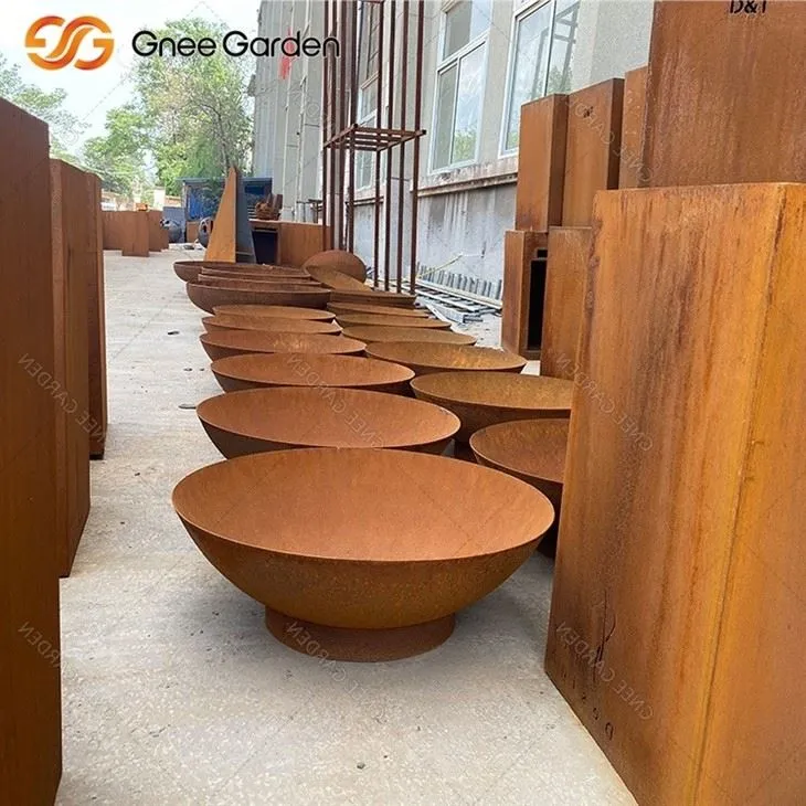 Corten Natural Finish Fire Bowl Patio
