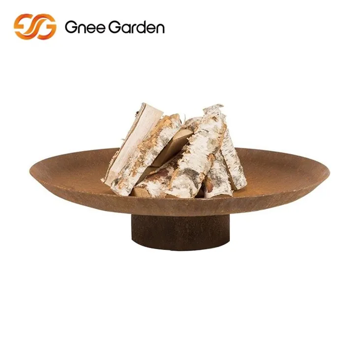 Corten Rustic Fire Pit Nowoczesny styl