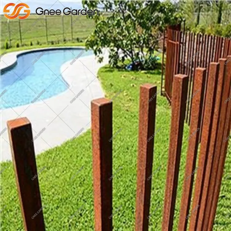 Corten Steel Fence do projektowania podwórka