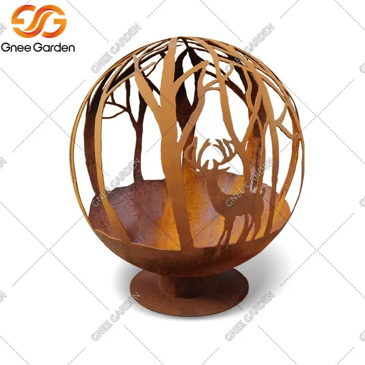 Ogień ze stali Corten