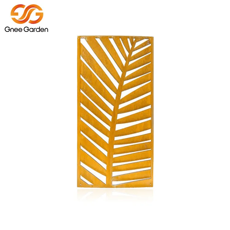 Ekrany prywatności ogrodowe ze stali Corten