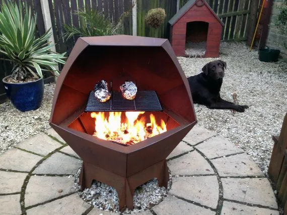 Kuchnia zewnętrzna ze stali Corten