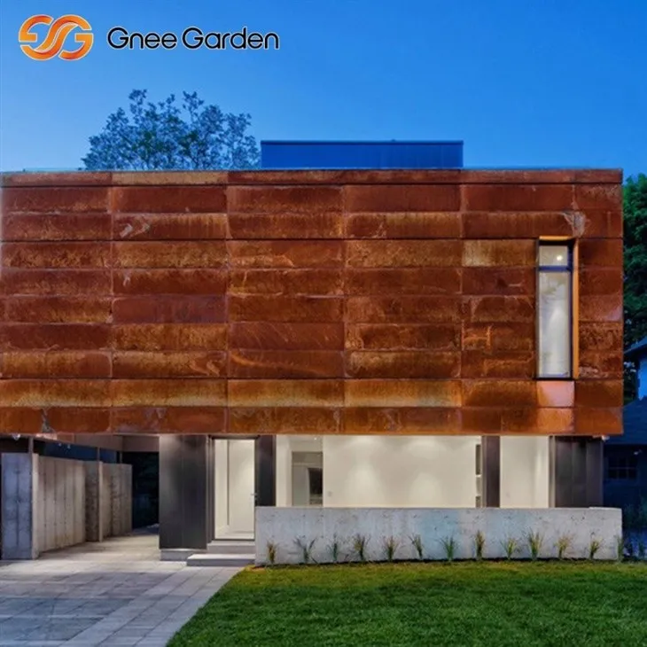 Corten Steel Siding Rust Effect Design​