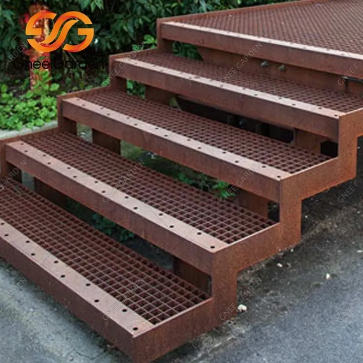 Pre-weathered Steel Stairways