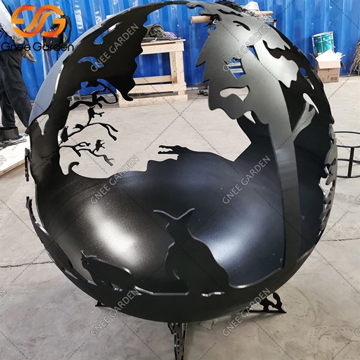 Woodland Deer Corten Steel Fire pit