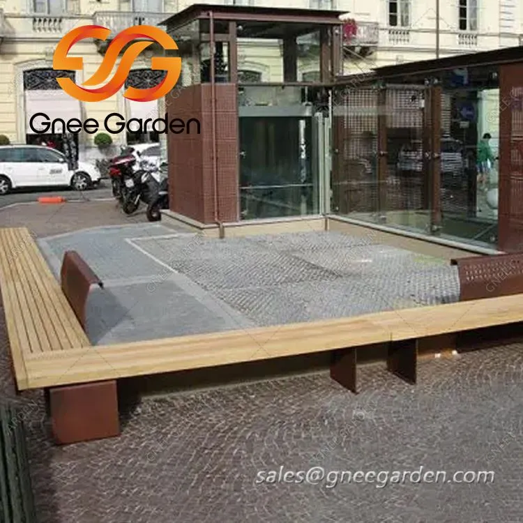 Meble ogrodowe ze stali Corten na wymiar