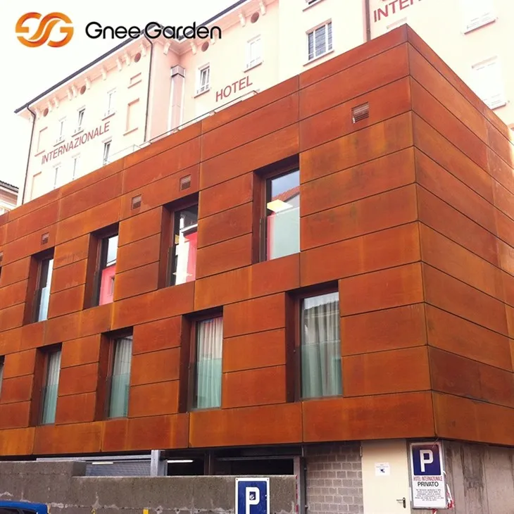 Fasada okładzinowa odporna na korozję Corten House