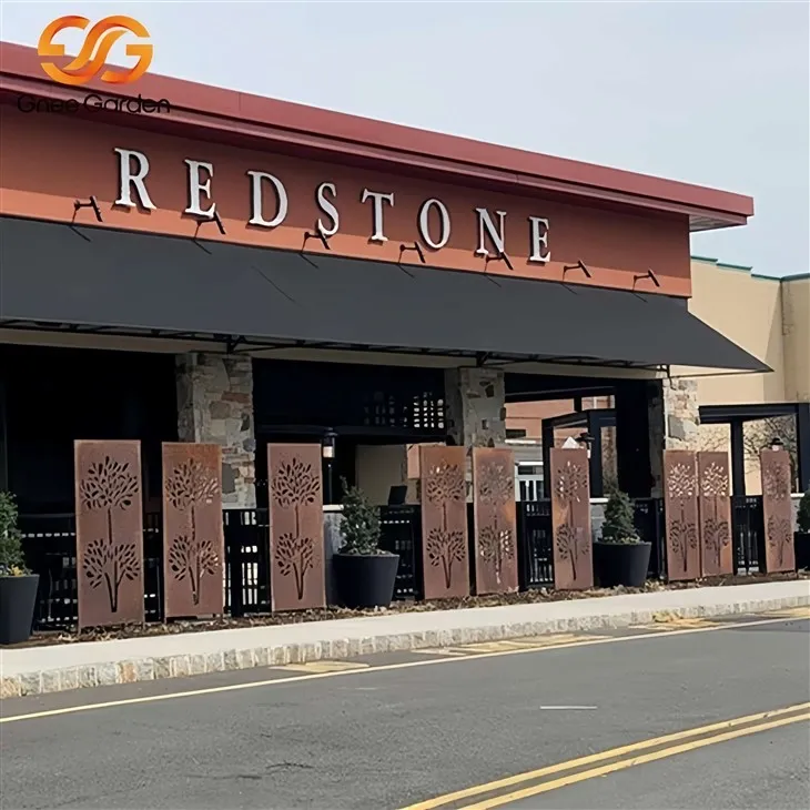 Metalowe ekrany z laserowym laserowo-laserowym