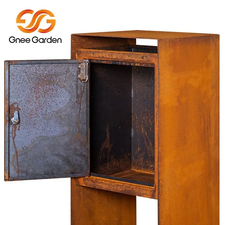 Metalowa skrzynka pocztowa ze stali Corten