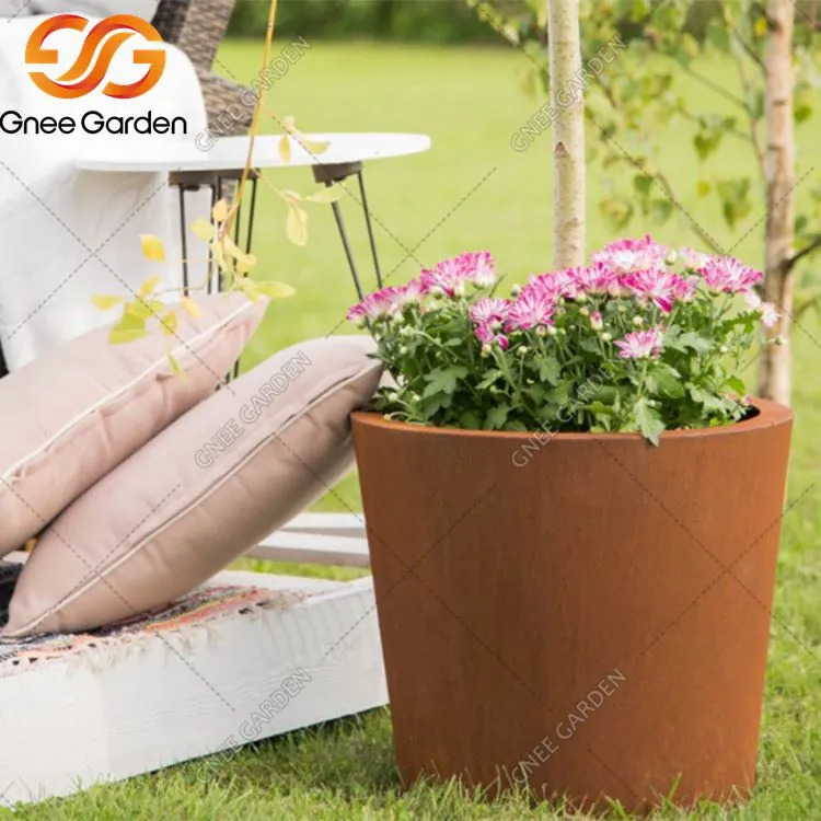 Nowoczesne donice ze stali Corten