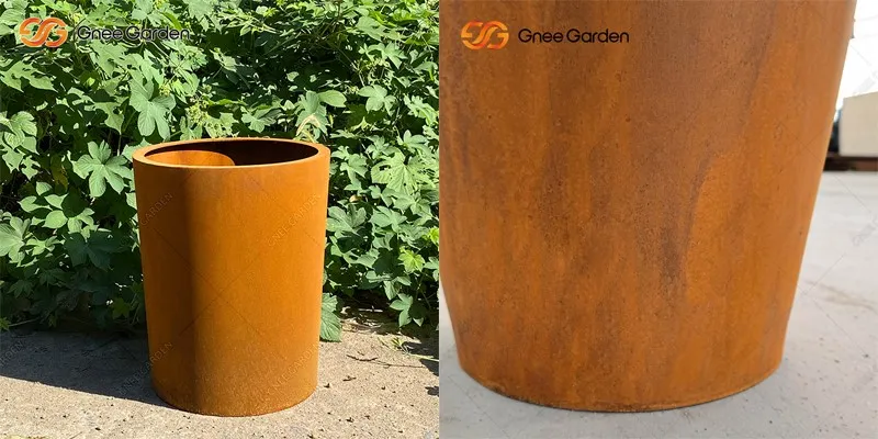 corten steel pots corten steel pots