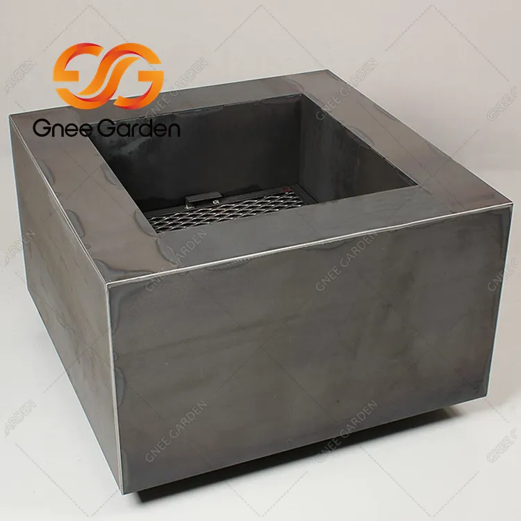 Prostokątny kominek stołowy