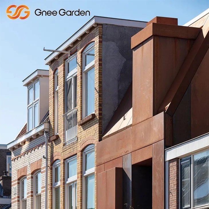 Rustykalna Corten Cladding Natural Steel Patina