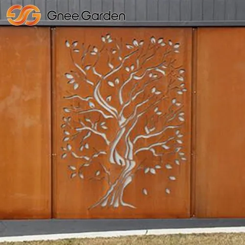Corten Steel Design Home Artwork Privacy Screen