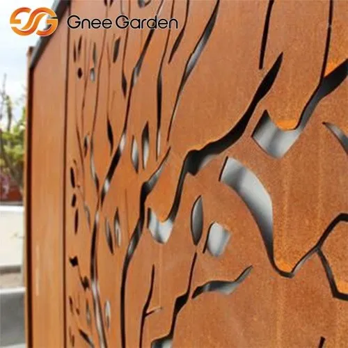 Indoor Corten Tree Shaped Design Privacy Screen