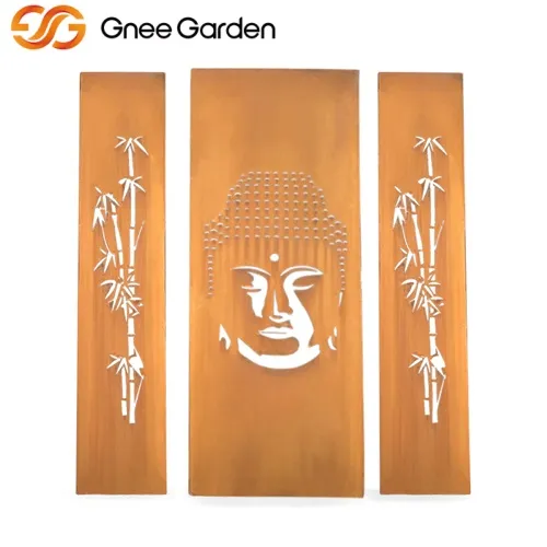 Rustykalne ekrany Buddha Outdoor Outdoor Buddha
