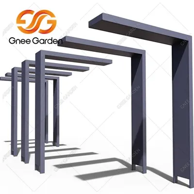 Klasyczna altana ogrodowa ze stali Corten