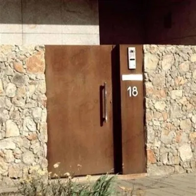 Ekran prywatności ze stali Corten do ogrodu