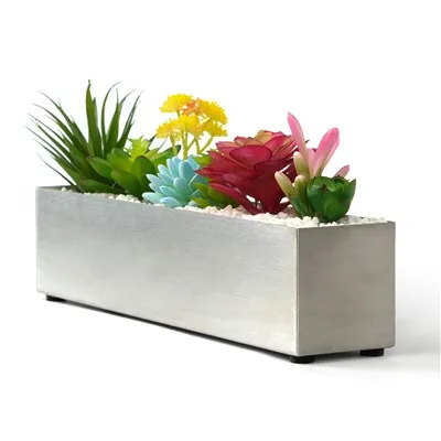 Doniczka ogrodowa ze stali nierdzewnej