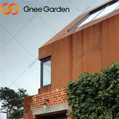 Budynek na zewnątrz użyj stalowej ściany kurtynowej Corten