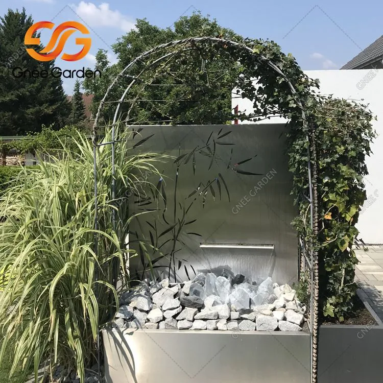 Ściana wodna ze stali nierdzewnej