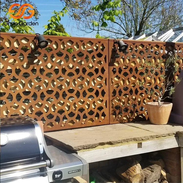 Odporne na warunki atmosferyczne stalowe ekrany prywatności